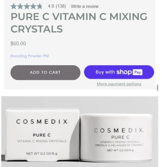 COSMEDIX Pure C Vitamin C Crystals (BRAND NEW & SEALED!!!) - Picture 5 of 5